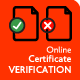 Online certificate verification